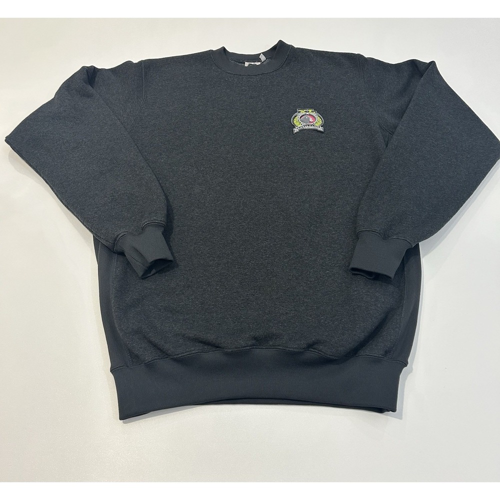 XLARGE Brand crewneck Sweatshirt Mens Medium Gray Gorilla Patch Skate Streetwear
